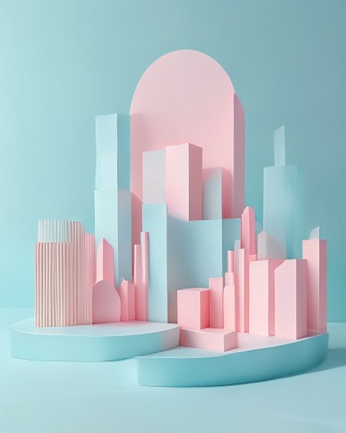 Enterprise AI — architectural editorial visual