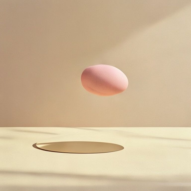 Levitating pink object